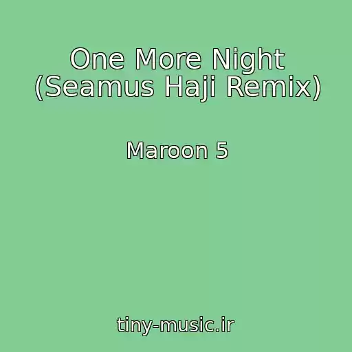 کاور آهنگ One More Night (Seamus Haji Remix) از Maroon 5