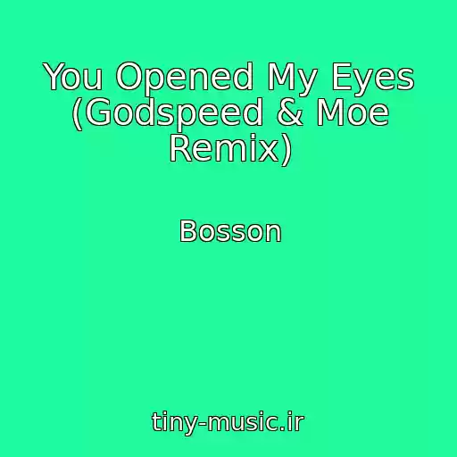 کاور آهنگ You Opened My Eyes (Godspeed & Moe Remix) از Bosson