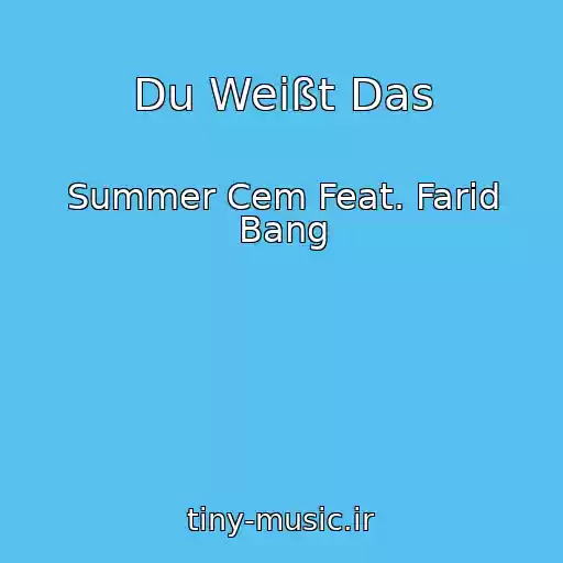 کاور آهنگ Du Weißt Das از Summer Cem Feat. Farid Bang
