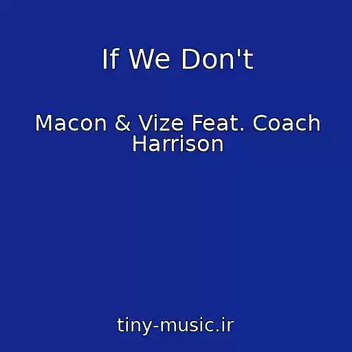 کاور آهنگ If We Don't از Macon & Vize Feat. Coach Harrison