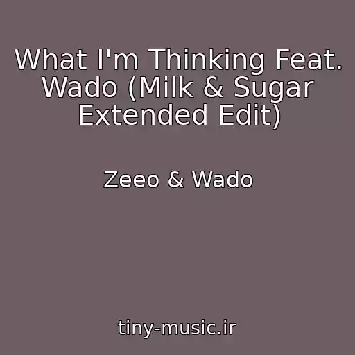 کاور آهنگ What I'm Thinking Feat. Wado (Milk & Sugar Extended Edit) از Zeeo & Wado