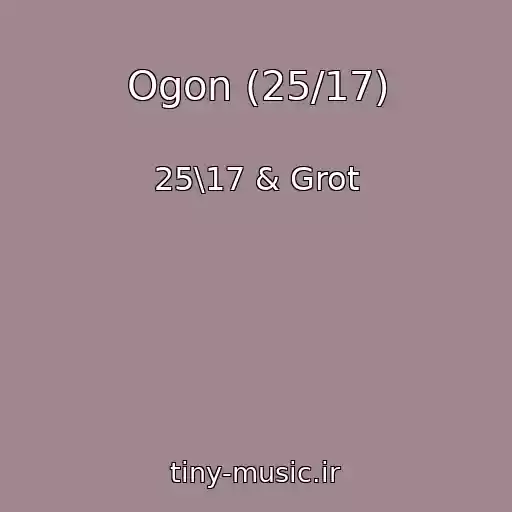 کاور آهنگ Ogon (25/17) از 25\17 & Grot