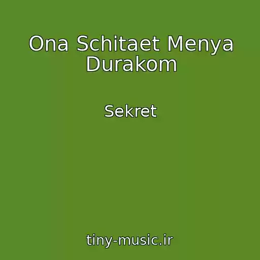 کاور آهنگ Ona Schitaet Menya Durakom از Sekret