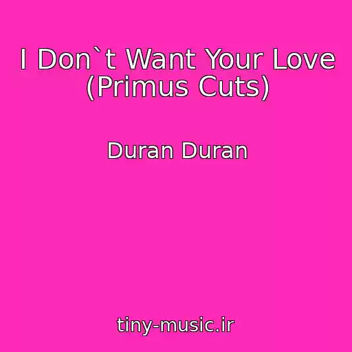 کاور آهنگ I Don`t Want Your Love (Primus Cuts) از Duran Duran