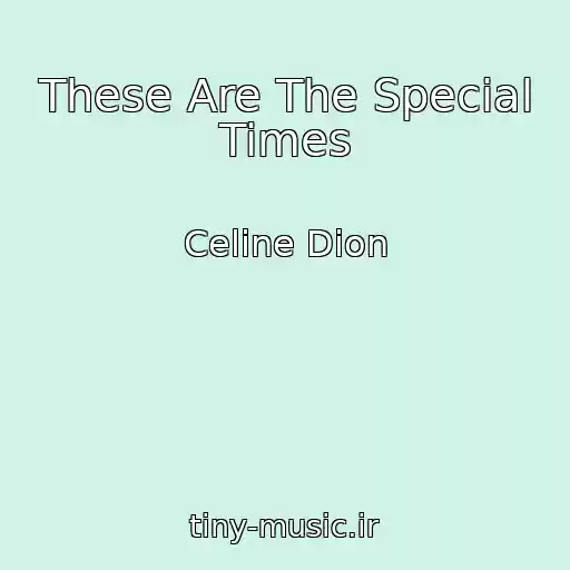 کاور آهنگ These Are The Special Times از Celine Dion
