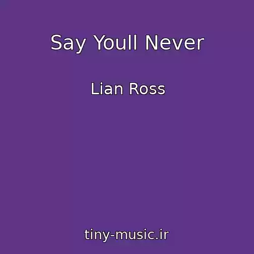 کاور آهنگ Say Youll Never از Lian Ross