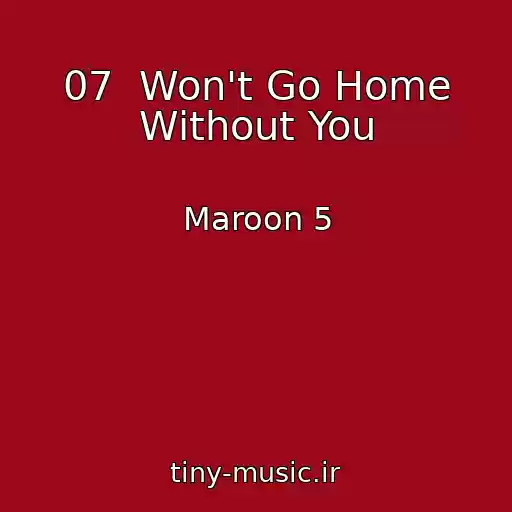 کاور آهنگ 07  Won't Go Home Without You از Maroon 5