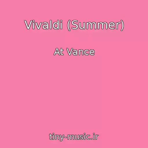 کاور آهنگ Vivaldi (Summer) از At Vance