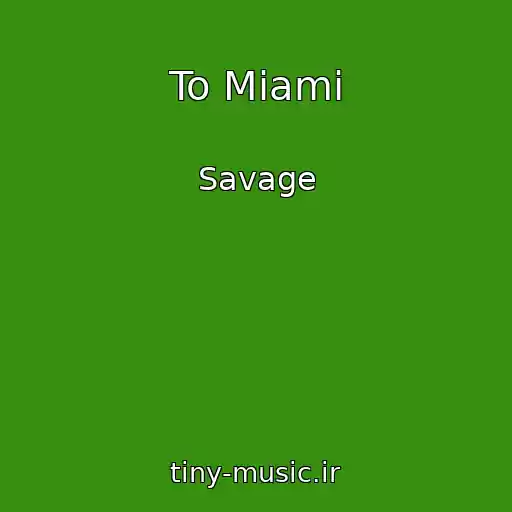 کاور آهنگ To Miami از Savage