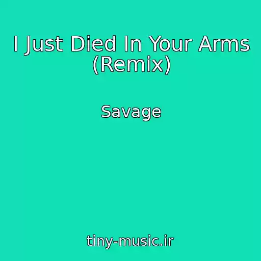 کاور آهنگ I Just Died In Your Arms  (Remix) از Savage