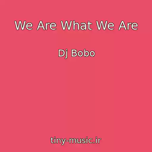 کاور آهنگ We Are What We Are از Dj Bobo
