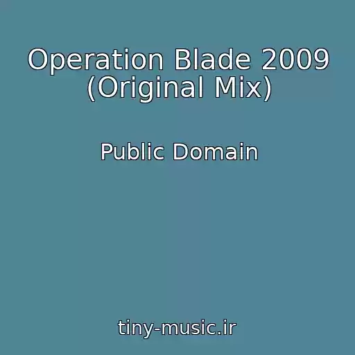 کاور آهنگ Operation Blade 2009 (Original Mix) از Public Domain