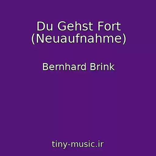 کاور آهنگ Du Gehst Fort (Neuaufnahme) از Bernhard Brink