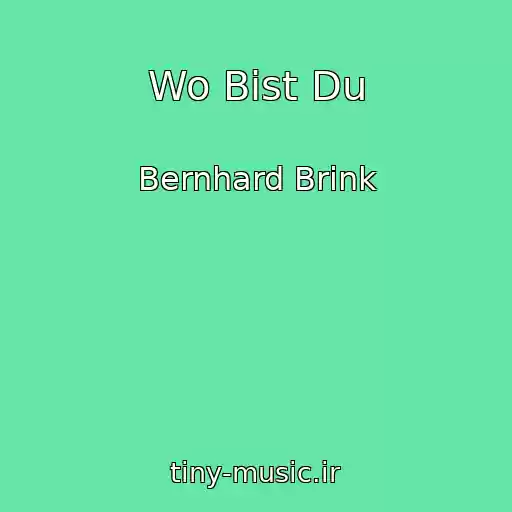 کاور آهنگ Wo Bist Du از Bernhard Brink