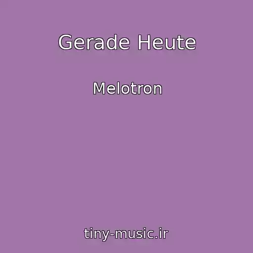 کاور آهنگ Gerade Heute از Melotron