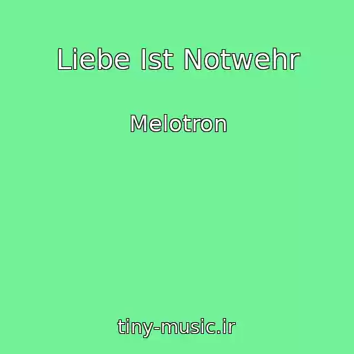 کاور آهنگ Liebe Ist Notwehr از Melotron