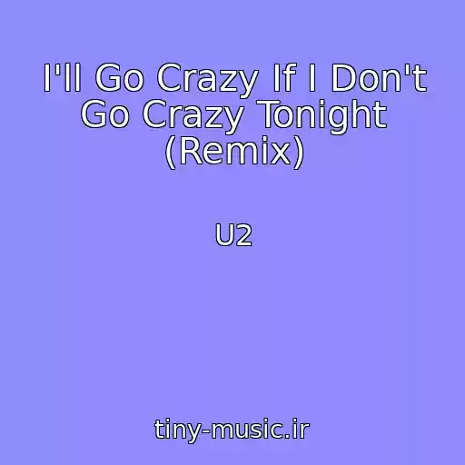 کاور آهنگ I'll Go Crazy If I Don't Go Crazy Tonight (Remix) از U2