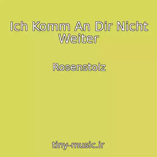 کاور آهنگ Ich Komm An Dir Nicht Weiter از Rosenstolz