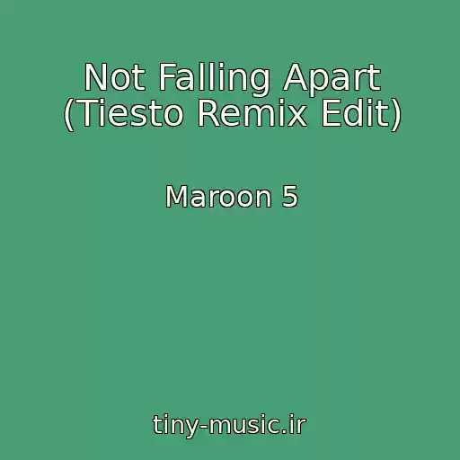 کاور آهنگ Not Falling Apart (Tiesto Remix Edit) از Maroon 5