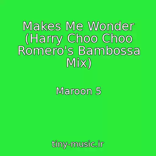 کاور آهنگ Makes Me Wonder (Harry Choo Choo Romero's Bambossa Mix) از Maroon 5