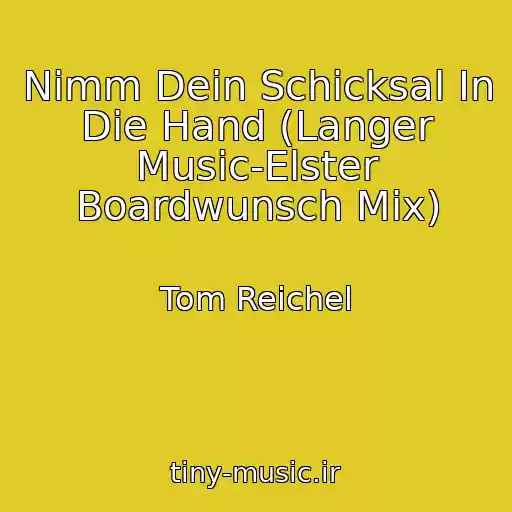 کاور آهنگ Nimm Dein Schicksal In Die Hand (Langer Music-Elster Boardwunsch Mix) از Tom Reichel