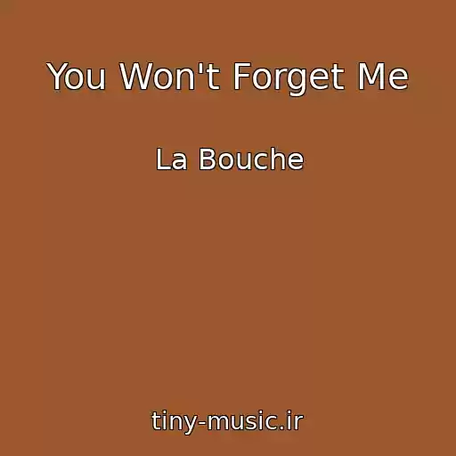 کاور آهنگ You Won't Forget Me از La Bouche