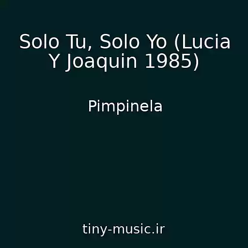 کاور آهنگ Solo Tu, Solo Yo (Lucia Y Joaquin 1985) از Pimpinela