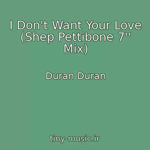 کاور آهنگ I Don't Want Your Love (Shep Pettibone 7'' Mix) از Duran Duran