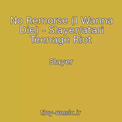 کاور آهنگ No Remorse (I Wanna Die) - Slayer/atari Teenage Riot از Slayer