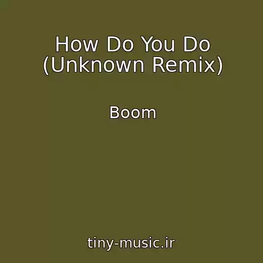 کاور آهنگ How Do You Do (Unknown Remix) از Boom