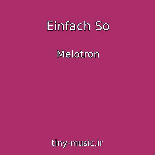 کاور آهنگ Einfach So از Melotron