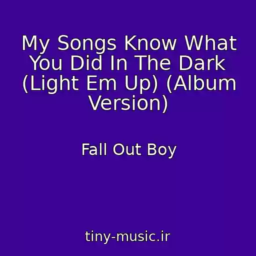 کاور آهنگ My Songs Know What You Did In The Dark (Light Em Up) (Album Version) از Fall Out Boy