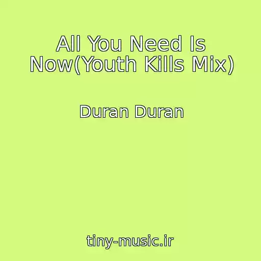 کاور آهنگ All You Need Is Now(Youth Kills Mix) از Duran Duran