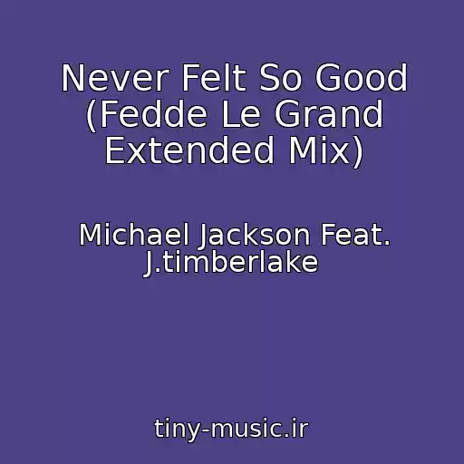 کاور آهنگ Never Felt So Good (Fedde Le Grand Extended Mix) از Michael Jackson Feat. J.timberlake