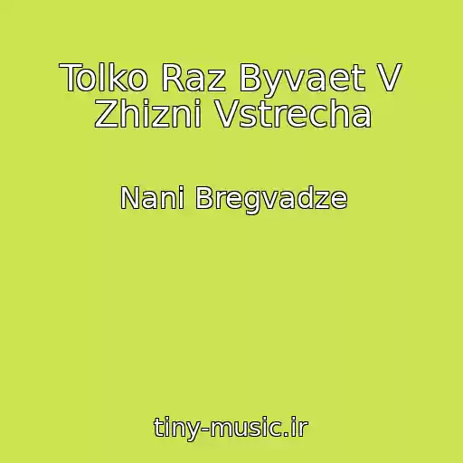 کاور آهنگ Tolko Raz Byvaet V Zhizni Vstrecha از Nani Bregvadze
