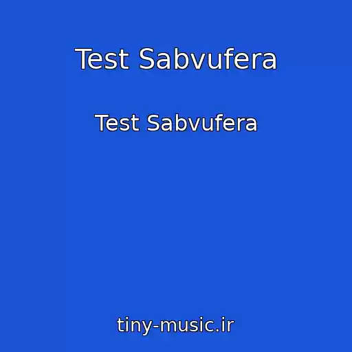 کاور آهنگ Test Sabvufera از Test Sabvufera