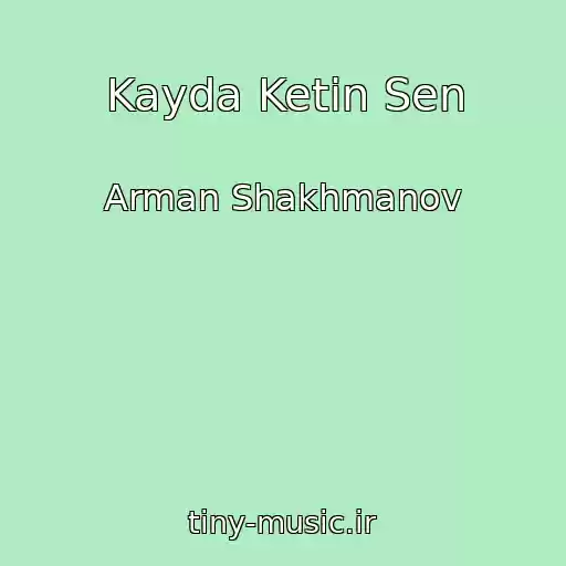 کاور آهنگ Kayda Ketin Sen از Arman Shakhmanov