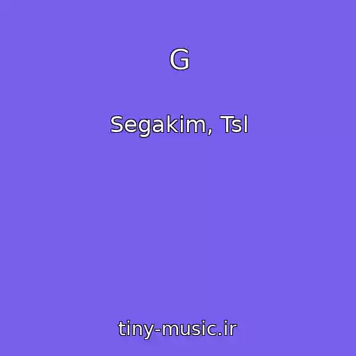 کاور آهنگ G از Segakim, Tsl