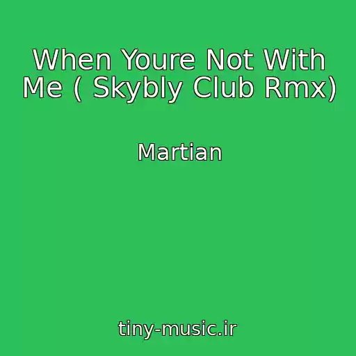 کاور آهنگ When Youre Not With Me ( Skybly Club Rmx) از Martian