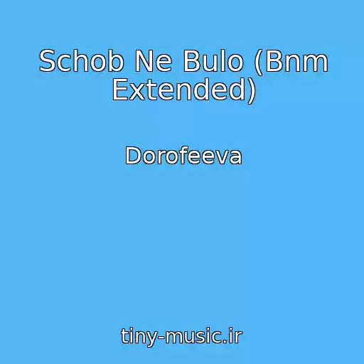 کاور آهنگ Schob Ne Bulo (Bnm Extended) از Dorofeeva