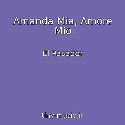 کاور آهنگ Amanda Mia, Amore Mio از El Pasador