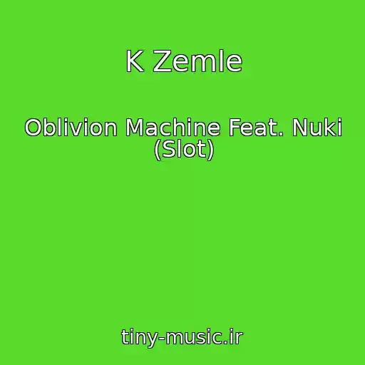 کاور آهنگ K Zemle از Oblivion Machine Feat. Nuki (Slot)
