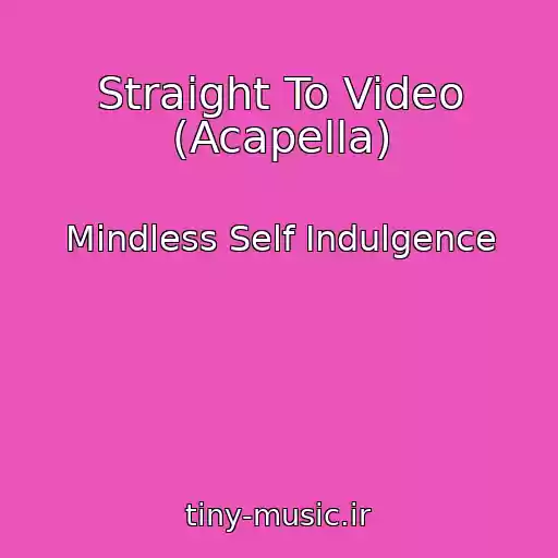 کاور آهنگ Straight To Video (Acapella) از Mindless Self Indulgence