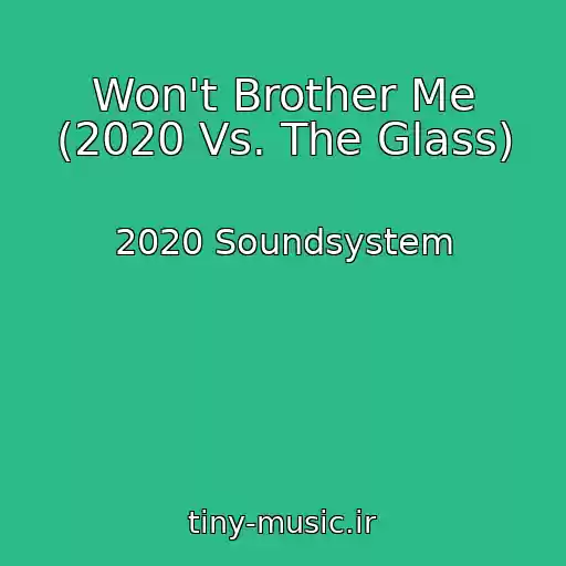 کاور آهنگ Won't Brother Me (2020 Vs. The Glass) از 2020 Soundsystem