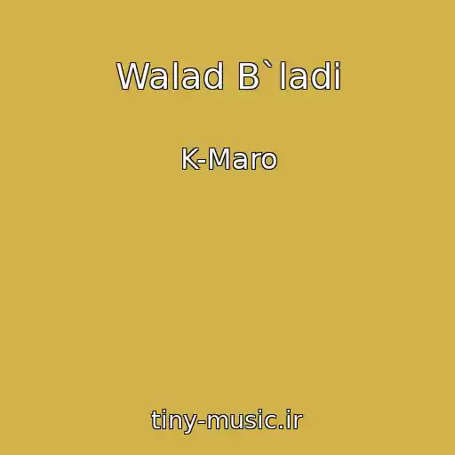 کاور آهنگ Walad B`ladi از K-Maro