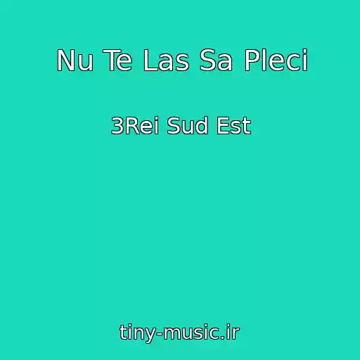 کاور آهنگ Nu Te Las Sa Pleci از 3Rei Sud Est