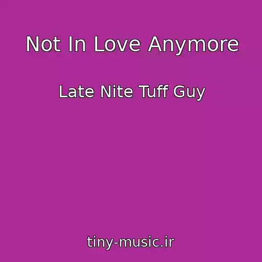 کاور آهنگ Not In Love Anymore از Late Nite Tuff Guy
