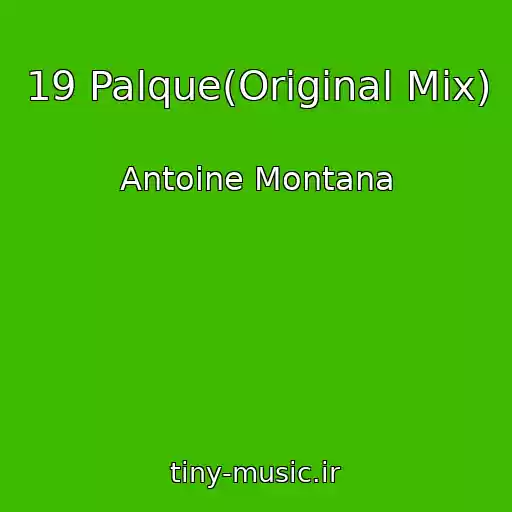 کاور آهنگ 19 Palque(Original Mix) از Antoine Montana