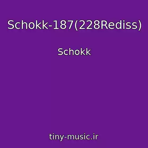 کاور آهنگ Schokk-187(228Rediss) از Schokk