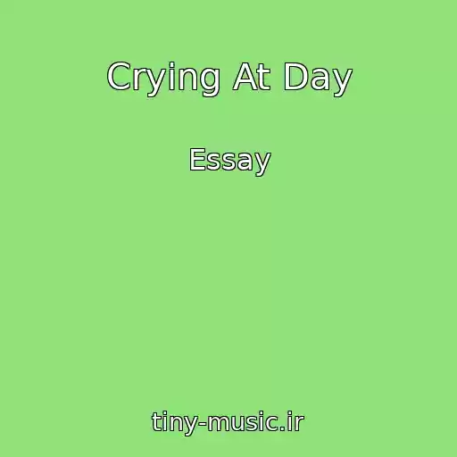 کاور آهنگ Crying At Day از Essay